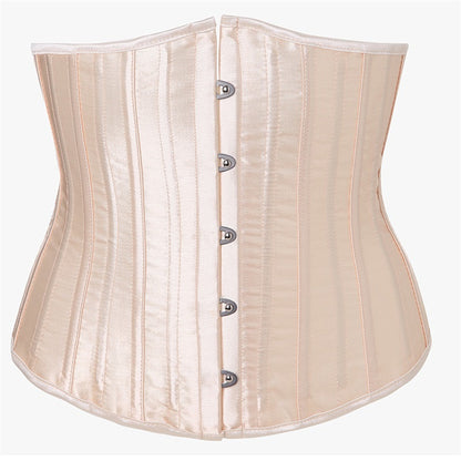 Ceinture de taille en satin sexy avec côtes en acier complet et clip pour corset sexy