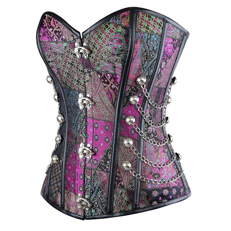 Gothic Colorful Purple Court Corset