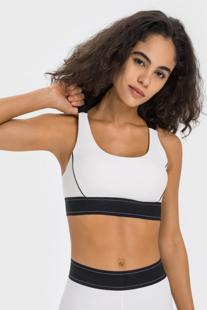 Soutien-gorge de sport contrasté Millennia