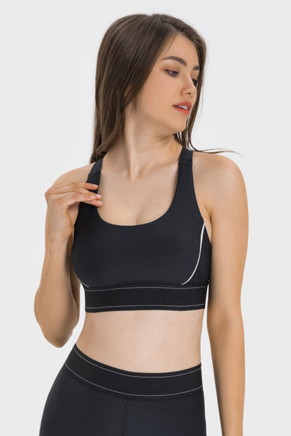 Soutien-gorge de sport contrasté Millennia