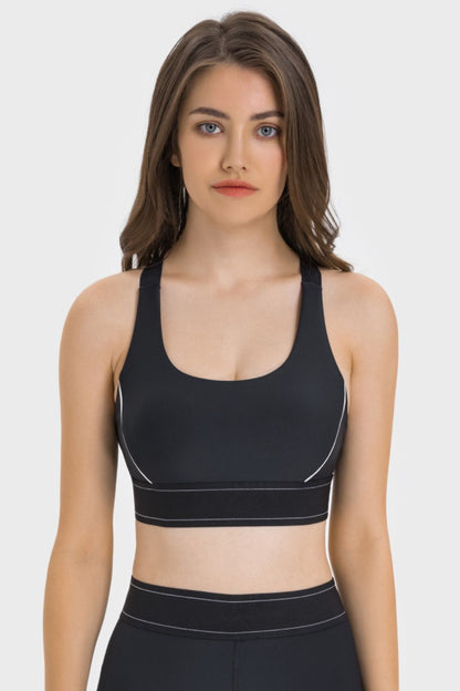 Soutien-gorge de sport contrasté Millennia