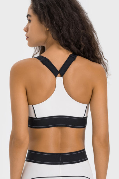 Soutien-gorge de sport contrasté Millennia