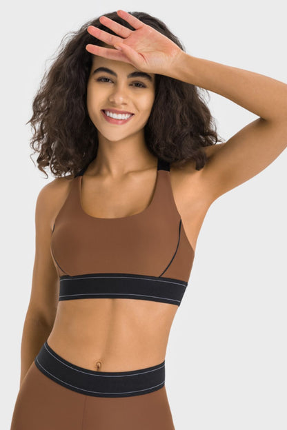 Soutien-gorge de sport contrasté Millennia