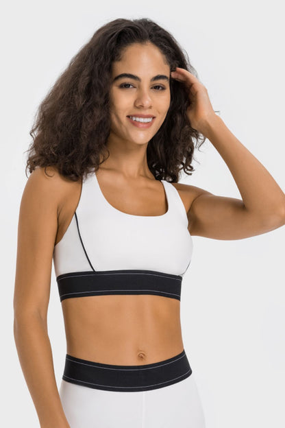 Soutien-gorge de sport contrasté Millennia