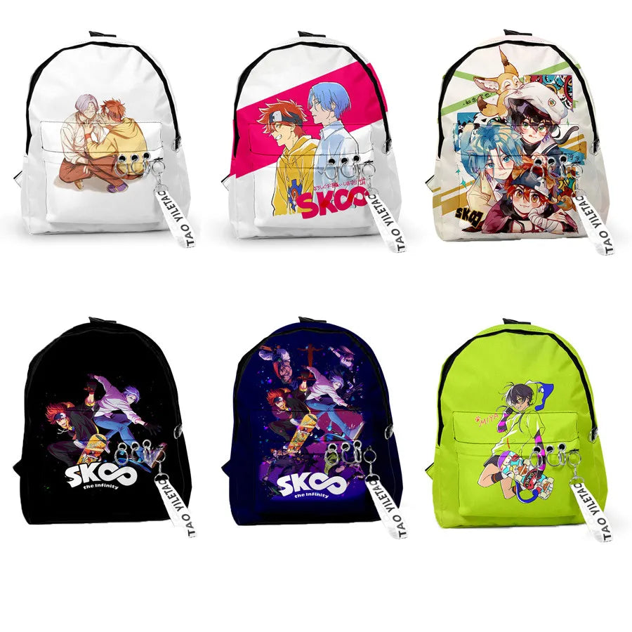 Sac à dos Anime Sk8 the Infinity Reki Miya Cosplay Sac en toile Sac d'école pour étudiants Sac de voyage pour hommes et femmes