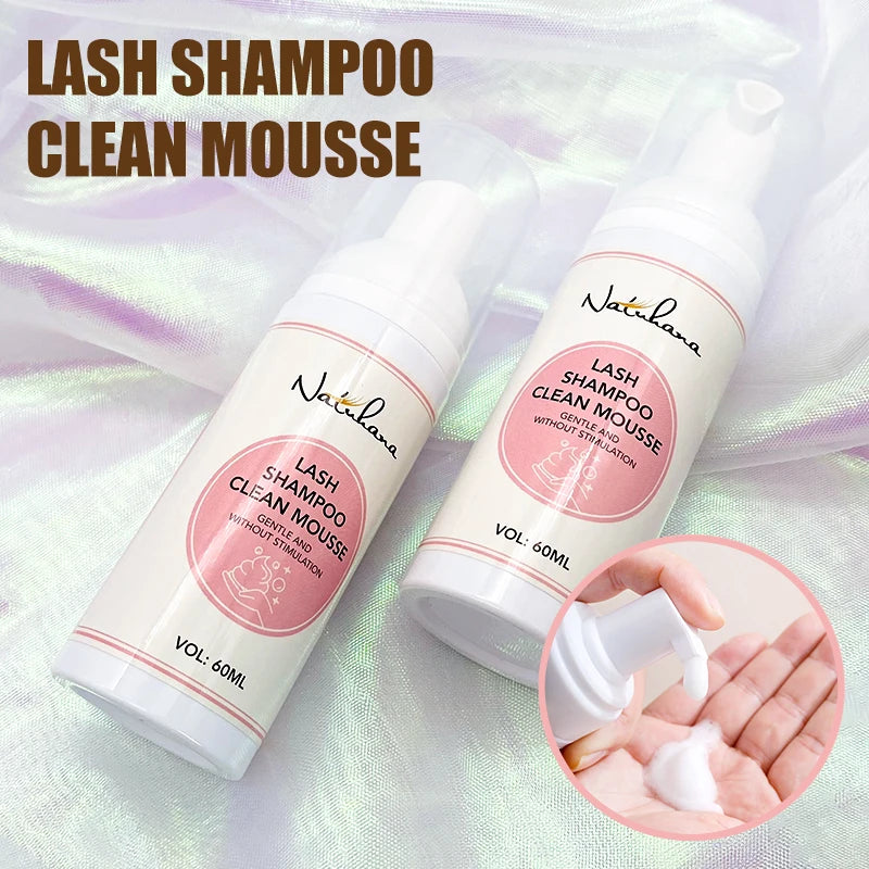 NATUHANA lash Mousse False for Eyelash Extension Eyelashes Accessories Lash Cleaning Foam No Stimulation Makeup Tools