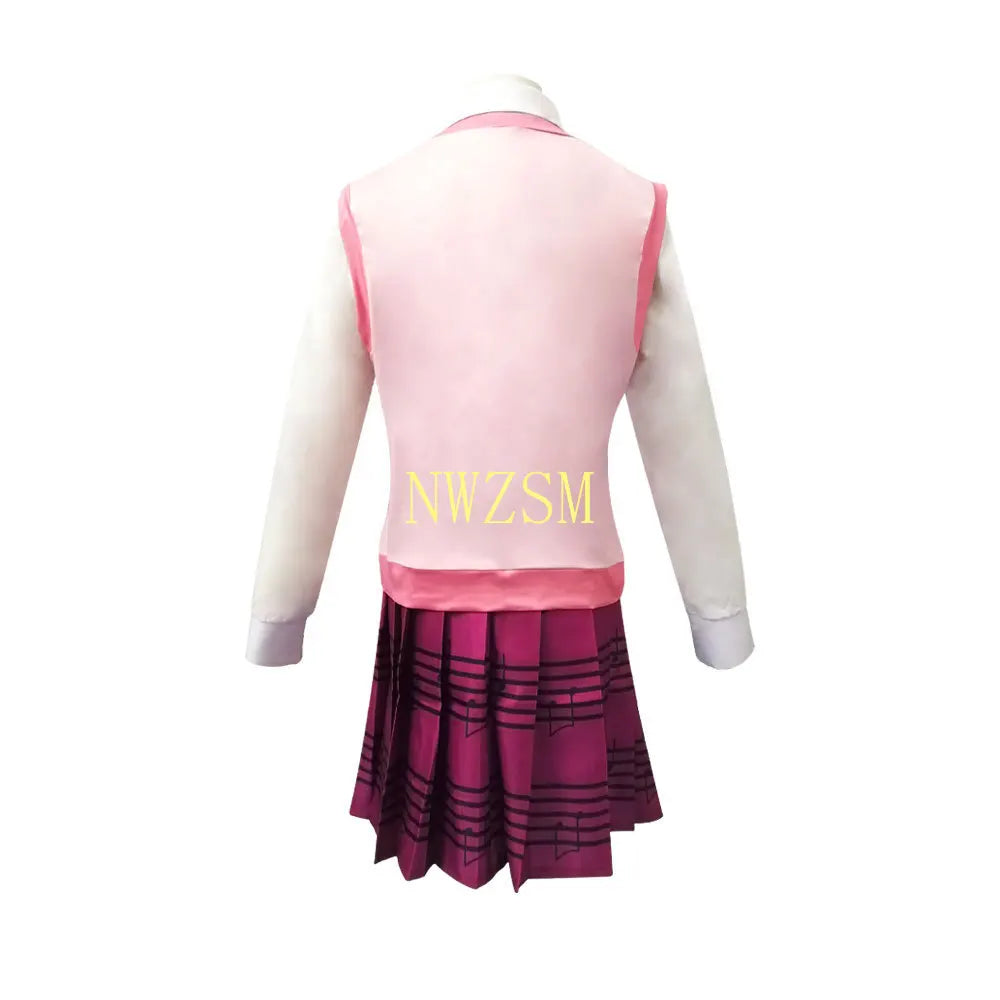 Jeu Nouveau Danganronpa V3 Akamatsu Kaede Cosplay Costume JK Uniforme Scolaire Halloween Femmes Vêtements Chemise Gilet Jupe Cravate Bas