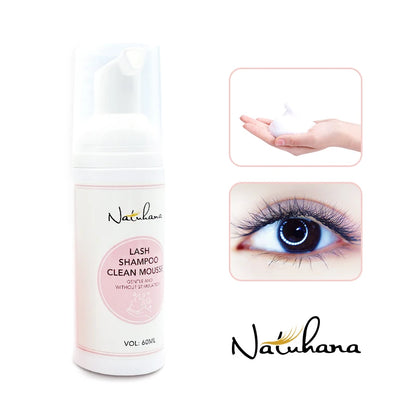 NATUHANA lash Mousse False for Eyelash Extension Eyelashes Accessories Lash Cleaning Foam No Stimulation Makeup Tools