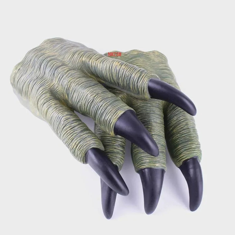 Gants de griffes de dinosaure pour fête d'Halloween, jouet de simulation de dinosaure, main de cosplay, accessoire de farce pour enfants, marionnettes, cadeaux