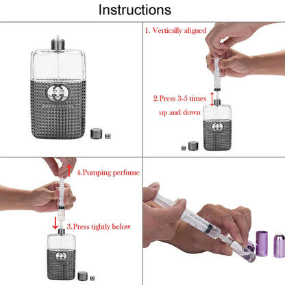 Convertisseur de parfum rechargeable 2/5/10 ml, mini distributeur de parfum, outil de recharge portable, y compris seringue