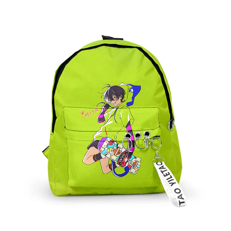 Sac à dos Anime Sk8 the Infinity Reki Miya Cosplay Sac en toile Sac d'école pour étudiants Sac de voyage pour hommes et femmes