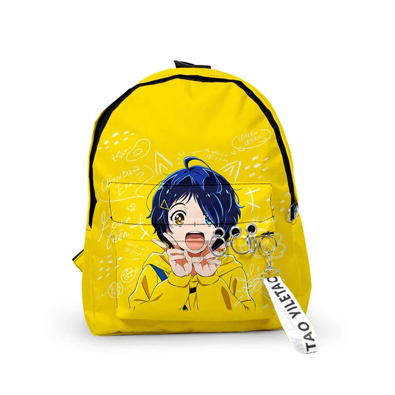 Wonder Egg Priority Cosplay Sacs d'école Ohto Ai Momoe Sawaki Sac à dos Sac en toile Sac de voyage pour filles Sac à dos Mochila Sacs pour ordinateur portable Garçons