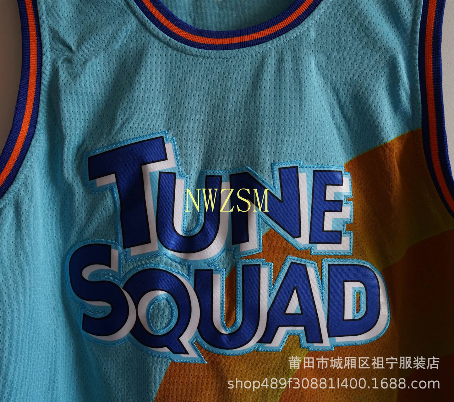 Costume de cosplay Space Jam JAMES 6# Movie Tune Squad Basketball broderie Jersey Set Sports Air Slam Dunk Sleeve Shirt Uniforme