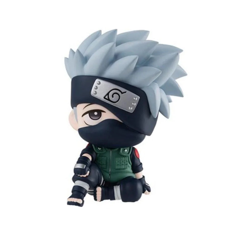 9,5 cm Anime Figur Uzumaki Naruto Kakashi Uchiha Sasuke Itachi Kawaii Spielzeug Q Figural Auto Dekoration PVC Modell Geschenk