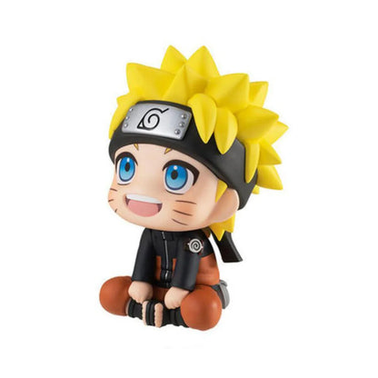 9,5 cm Anime Figur Uzumaki Naruto Kakashi Uchiha Sasuke Itachi Kawaii Spielzeug Q Figural Auto Dekoration PVC Modell Geschenk