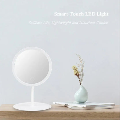 Makeup Mirror With Light  White LED Daylight Vanity Mirror Detachable/Storage Base 3 Modes Mirror With Light Gift USB Cable