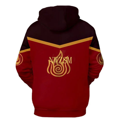 Avatar: Le dernier maître de l'air Airbender Katara Cosplay Sweat à capuche Costume Avatar Pull en polyester imprimé 3D pour fête Halloween