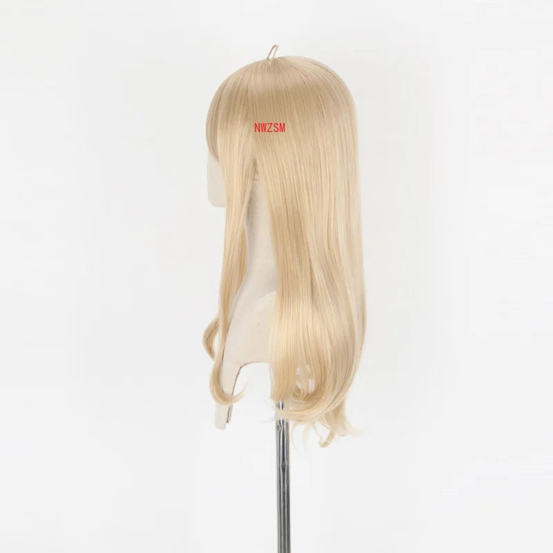 Perruque longue de Cosplay Danganronpa Akamatsu Kaede pour femme, cheveux synthétiques résistants à la chaleur, pour déguisement Dangan Ronpa V3 Killing Harmony