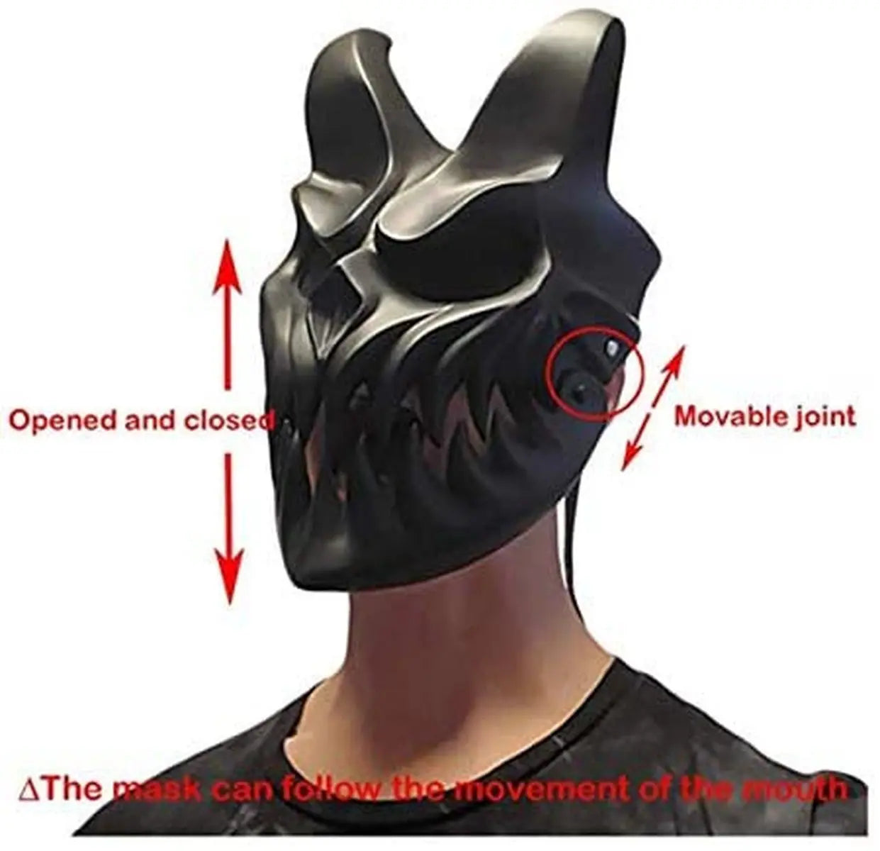 Gesichtsmasken Modemaske Slaughter To Prevail Kid of Darkness PVC Demolisher Dämonenmaske Halloween Cosplay Kostüm Party Requisiten