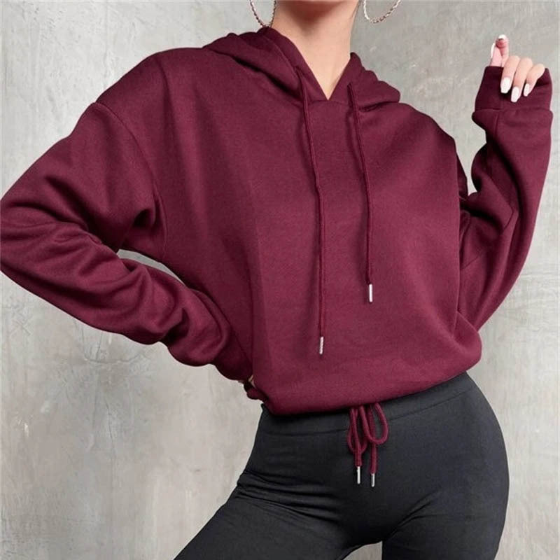 Herbst Frauen Kleidung Pullover Pullover Top Mit Kapuze Lose Frauen Pullover