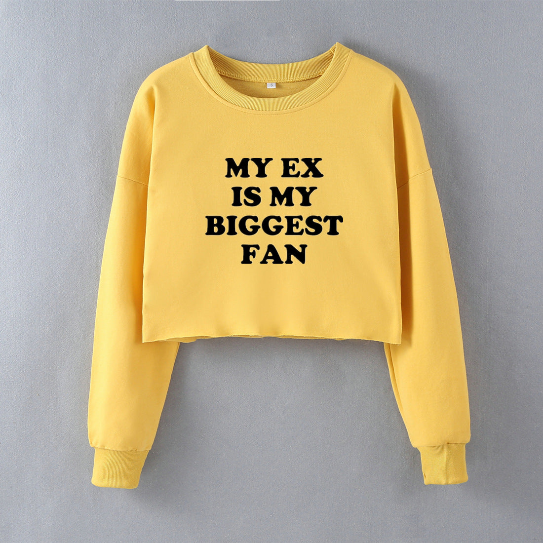 My Ex Is My Biggest Fan Street Trendy Women Short Sweater Autumn