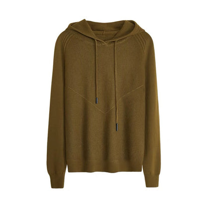 Pull à capuche en velours Andy avec cordon de serrage pour automne et hiver