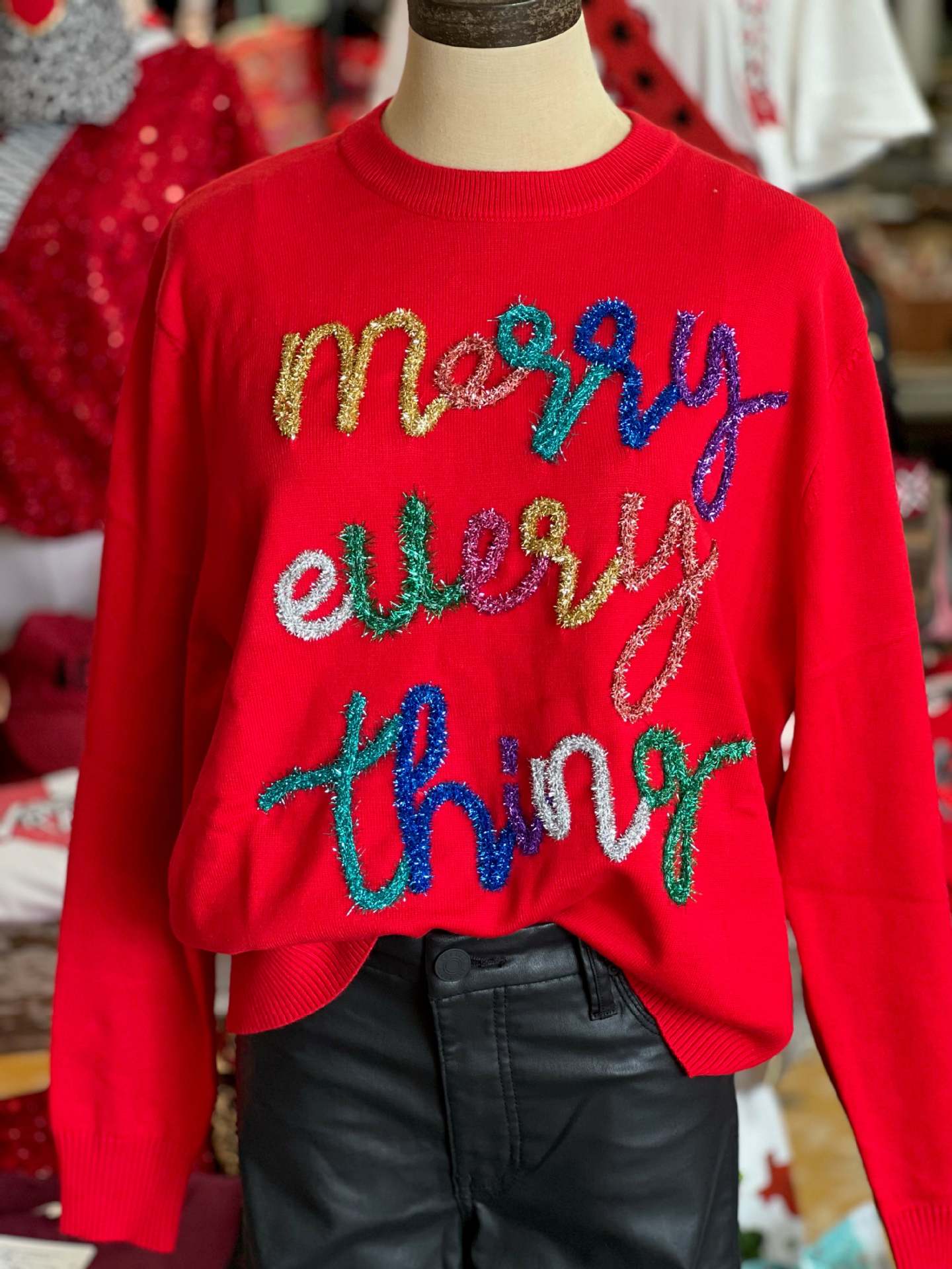 Pull brodé en coton avec lettres en ruban pour femme, festival d'automne et d'hiver