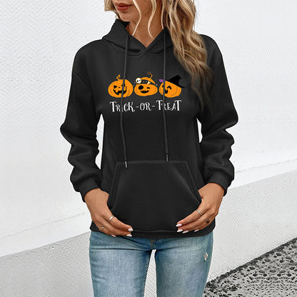 Herbst Damen Kleidung Halloween Bedruckter Pullover