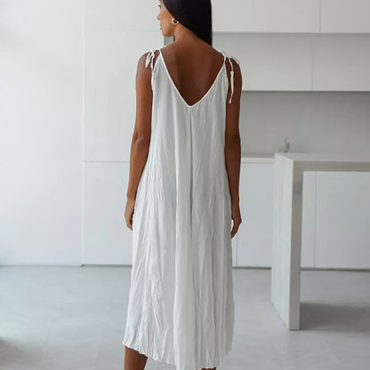 Chemise de nuit longue blanche ample pour femme, vêtement d'extérieur décontracté et confortable, vêtements d'intérieur