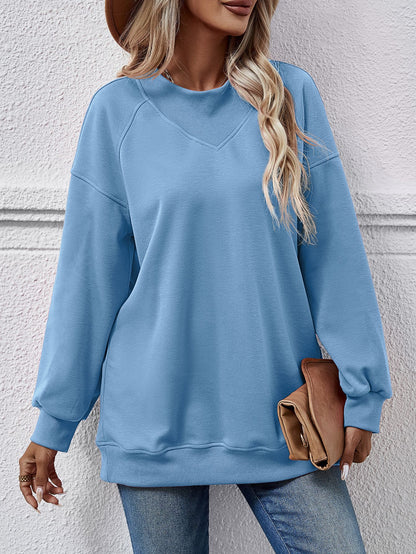 Herbst Frauen Pullover Rundhals Langarm Frauen