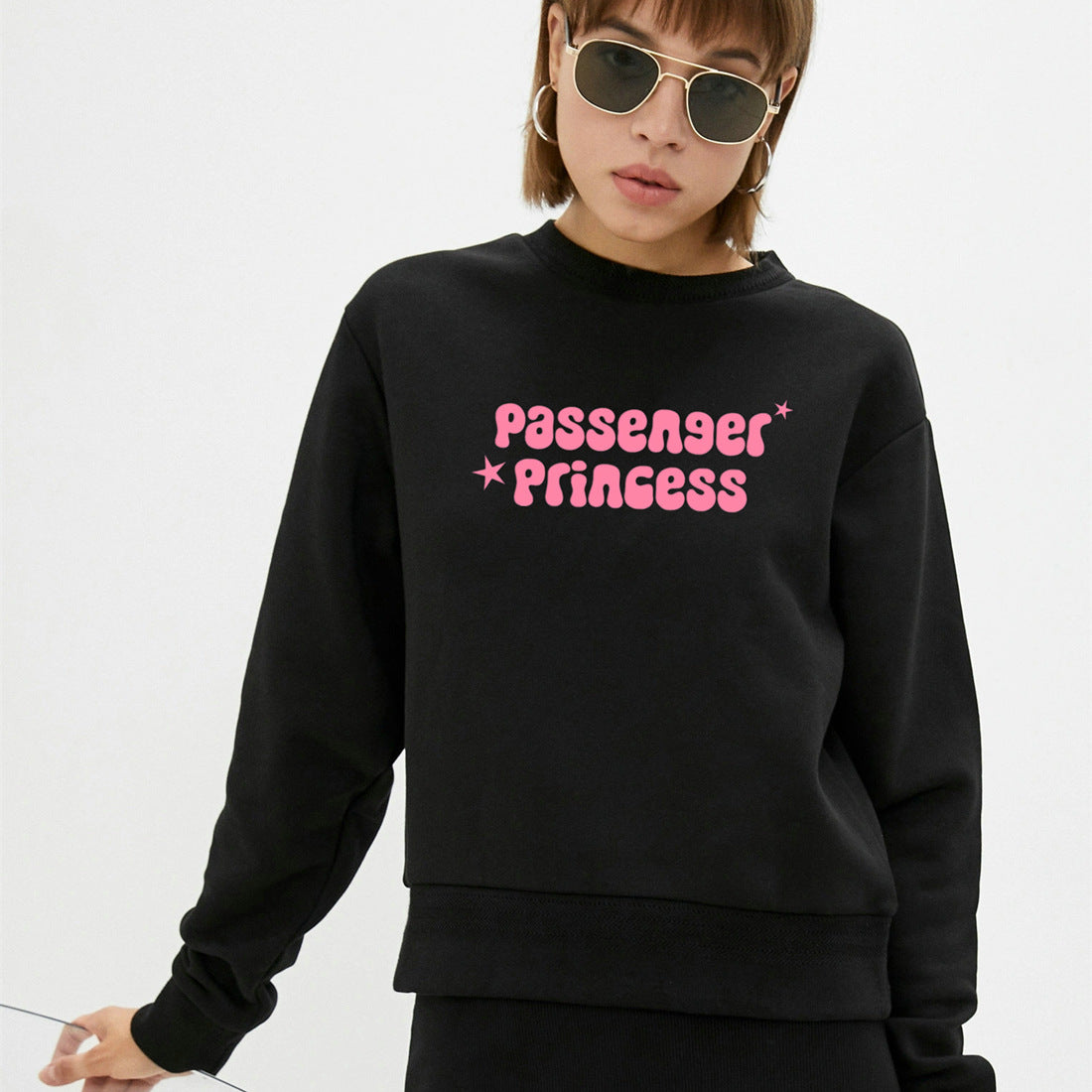 Passenger Princess Street Hipster Drop Shoulder Loose Long Sleeve Sweatershirt Women Clothing