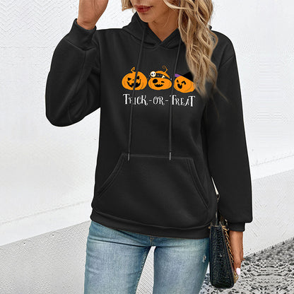 Herbst Damen Kleidung Halloween Bedruckter Pullover