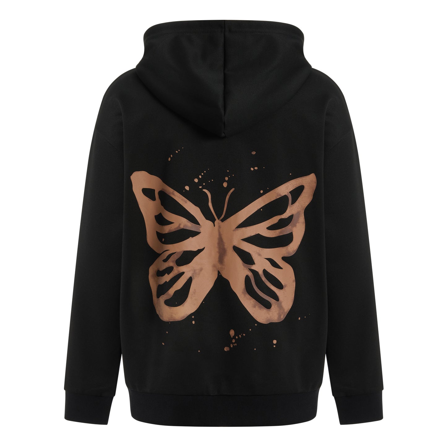 Herbst Winter Frauen Neue Casual Zipper Schmetterling Print Hoodies