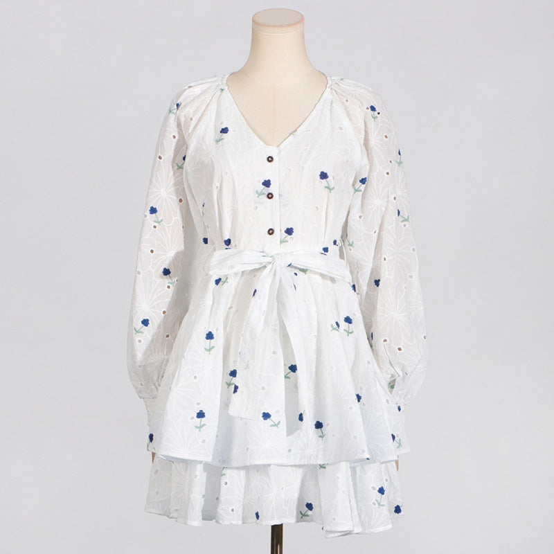 Robe d'été courte à la mode pour femmes, vêtements de vacances en bord de mer, robe imprimée à haute sensation