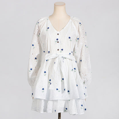 Robe d'été courte à la mode pour femmes, vêtements de vacances en bord de mer, robe imprimée à haute sensation