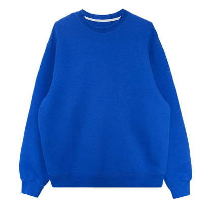 Minimalist Idle Solid Color round Neck Pullover G Air Cotton Double Sided Knitted Sweater for Women