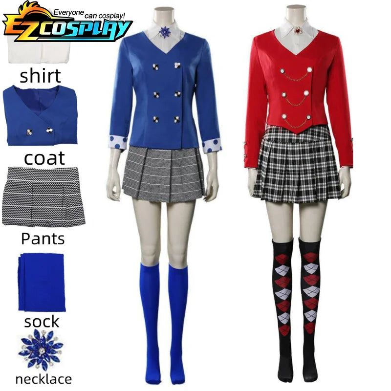 Costume de cosplay Veronica Sawyer pour femme - Costume d'Halloween Heathers the Musical - Jupe