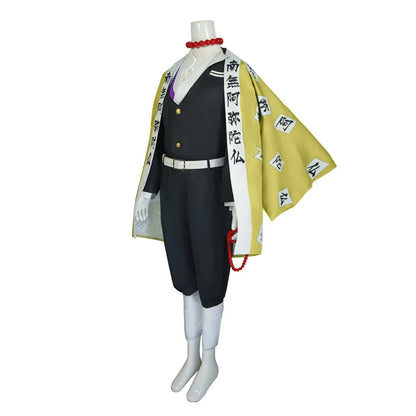 Anime Himejima Gyomei Kostüm mit Armband, Herrenhemd, Hose, Umhang, Gürtel, Robe, japanische Outfits, Halloween-Anzug, Mann, Frau, Uniform