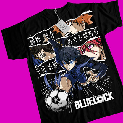 Kunigami Rin Itoshi Barou Shouei Meguru Bachira chemise toutes tailles T-Shirt bleu serrure