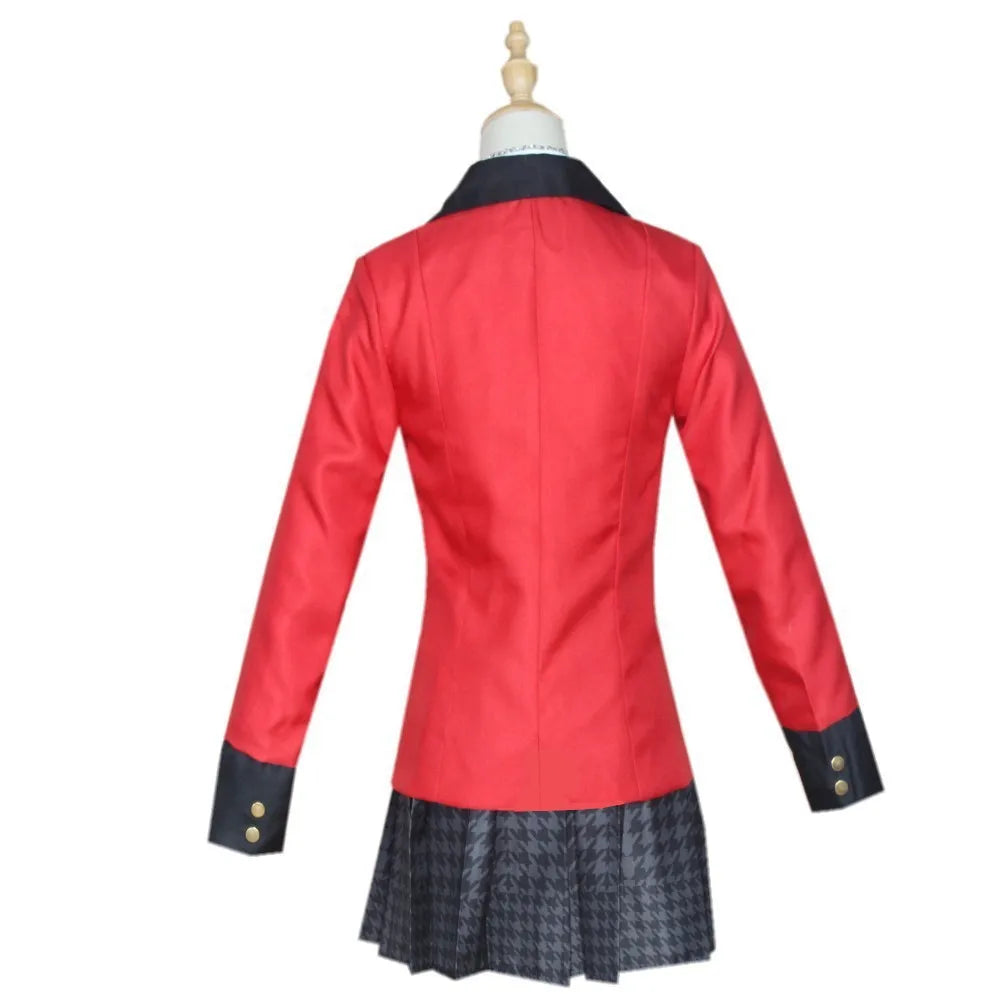 Anime Kakegurui Jabami Yumeko Cosplay Kostüm Halloween Sayaka Compulsive Gambler Japanische Schulmädchen JK Uniform Halloween Cos