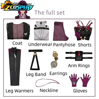 Spiel Honkai Star Rail Cosplay Kafka Perücke Haar Harness Plus Größe Cosplay Kostüm Uniform Männlich Weiblich Halloween Party Outfit