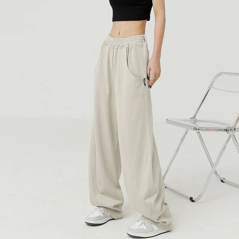 Loose Wide Leg Pants Women Baggy Y2k Korean Fashion Sweatpants High Waist Streetwear Trousers Vintage Casual Straight Joggers