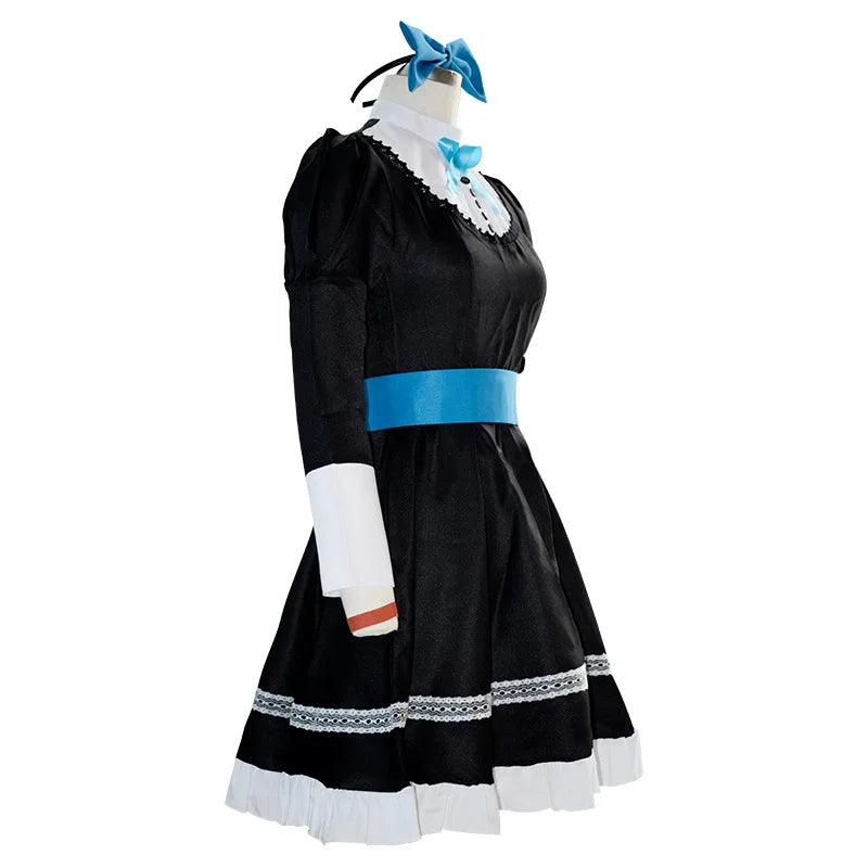 Anime Culotte &amp; Bas avec Porte-Jarretelles Jeune Sœur Anarchy Bas Cosplay Costume Gothique Femme de Chambre Lolita Robe Longue Halloween