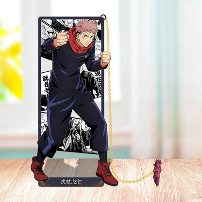 Jujutsu Kaisen Metal Bookmarks with HD Valley Pattern, Multiple Characters Available, Anime Cosplay Accessory