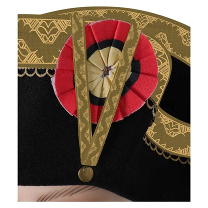 Medieval Napoleon Cosplay Hat Cap Fantasia Costume Disguise Adult Men Women Admiral Bicorn Hat Captain Cap Halloween Accessories