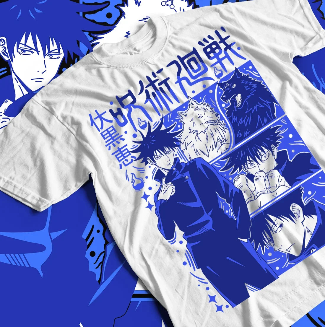 Jujutsu Kaisen Megumi Fushiguro T-shirt JJK Gojo Toji Sukuna cadeau chemise toutes tailles