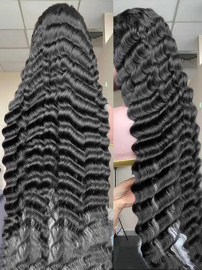 Perruque frontale à 250 % de cheveux humains ondulés et lâches, 13 x 6, en dentelle HD, 100 % cheveux brésiliens bouclés et lâches, 13 x 4, pour femmes