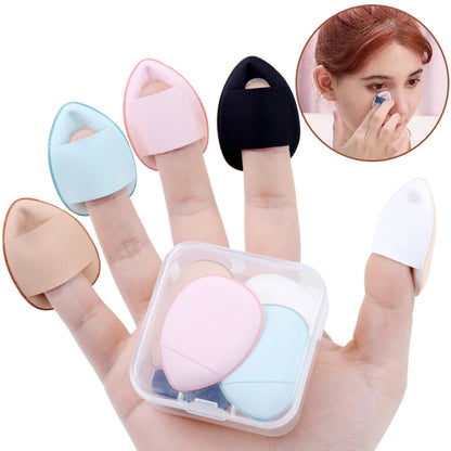 5/10 Stücke Mini Finger Puff Foundation Kleine Luftkissen Puderschwamm Gesicht Concealer BB Creme Kosmetische Applikator Make-Up-Tools