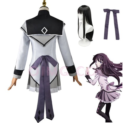 Kaname Madoka Akemi Homura Cosplay Costume Puella Magi Madoka Magica Adult Carnival Uniform Anime Halloween Costumes Women Game