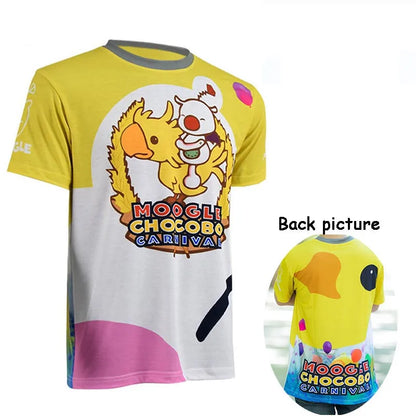 T-shirt FF15 Moogle Chocobo Final Fantasy XV Noctis Lucis Caelum t-shirt chapeau Cosplay Costume Carnaval hommes chemise à manches courtes